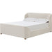 Modus Furniture Kiki Upholstered Platform Bed in Whipped Honey Linen  MQ1LH  Image 3