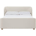 Modus Furniture Kiki Upholstered Platform Bed in Whipped Honey Linen  MQ1LH  Main Image
