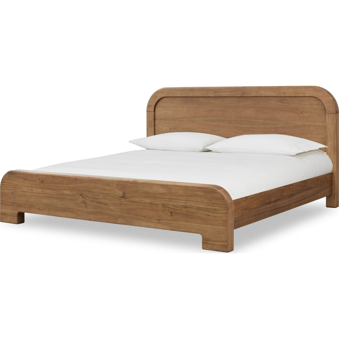 Modus Furniture Kione Acacia Wood Platform Bed in Lioness  TXXWH  Image 3