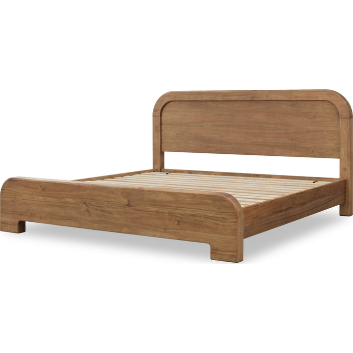 Modus Furniture Kione Acacia Wood Platform Bed in Lioness  TXXWH  Image 5