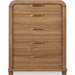 Modus Furniture Kione Five Drawer Acacia Wood Chest in Lioness 655450475788 TXXW84 Image 1
