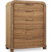 Modus Furniture Kione Five Drawer Acacia Wood Chest in Lioness 655450475788 TXXW84 Image 2