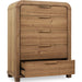 Modus Furniture Kione Five Drawer Acacia Wood Chest in Lioness 655450475788 TXXW84 Image 3