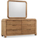 Modus Furniture Kione Six Drawer Acacia Wood Dresser in Lioness 655450475559 TXXW82 Image 3