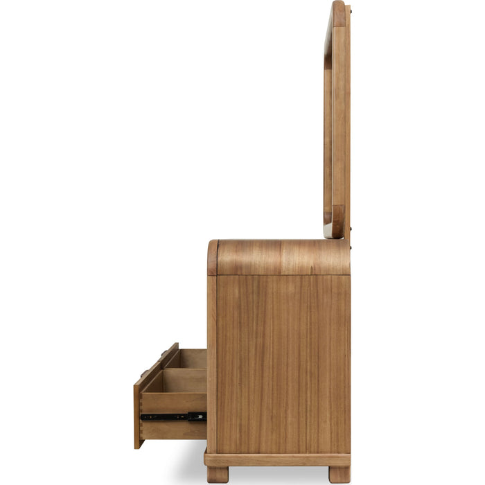 Modus Furniture Kione Six Drawer Acacia Wood Dresser in Lioness 655450475559 TXXW82 Image 5