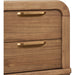 Modus Furniture Kione Two Drawer Acacia Wood Nightstand in Lioness 655450475535 TXXW81B Image 4