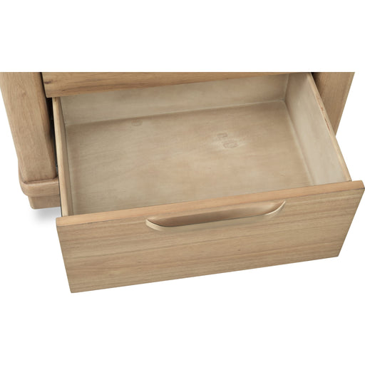 Modus Furniture Kione Two Drawer Acacia Wood Nightstand in Lioness 655450475535 TXXW81B Image 5