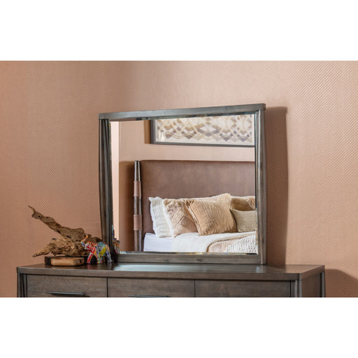 Modus Furniture Koko Beveled Glass Wall or Dresser Mirror in Minx 655450475047 TWXV83 Image 2