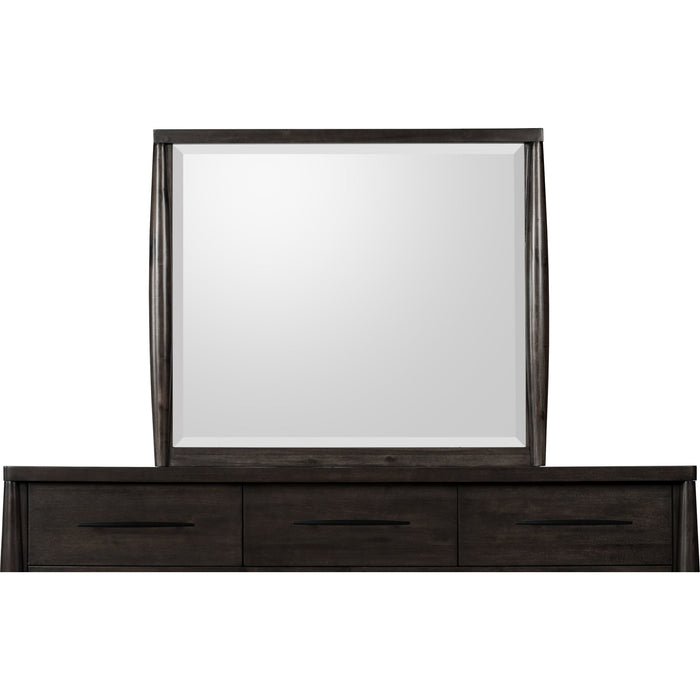 Modus Furniture Koko Beveled Glass Wall or Dresser Mirror in Minx 655450475047 TWXV83 Image 2