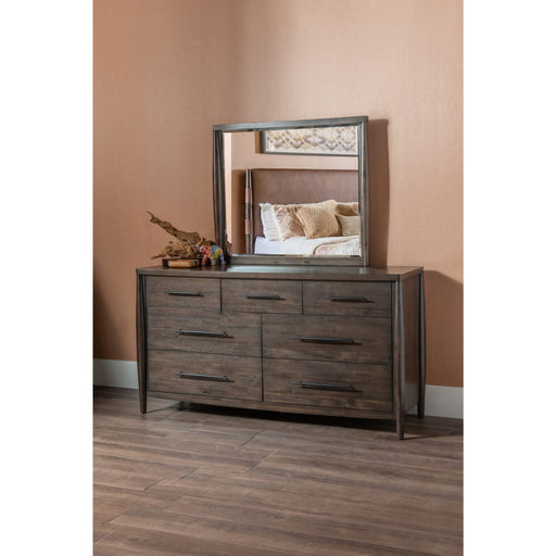Modus Furniture Koko Beveled Glass Wall or Dresser Mirror in Minx 655450475047 TWXV83 Image 3