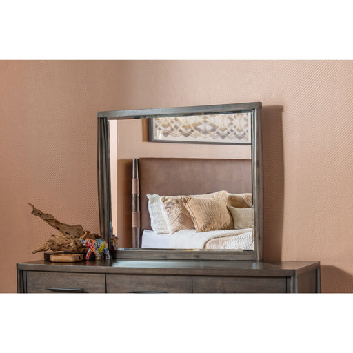 Modus Furniture Koko Beveled Glass Wall or Dresser Mirror in Minx 655450475047 TWXV83 Main Image