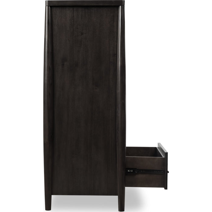 Modus Furniture Koko Five Drawer Acacia Wood Chest in Minx 655450475221 TWXV84 Image 4