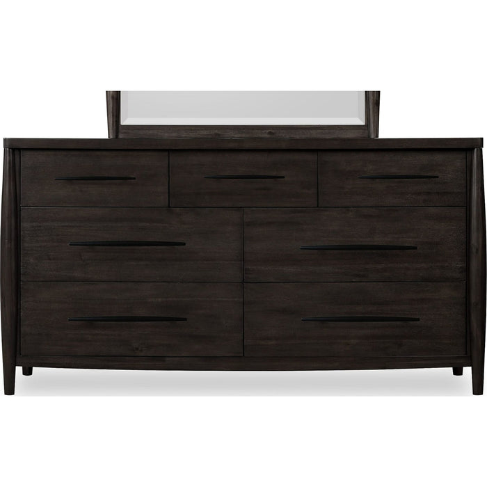 Modus Furniture Koko Seven Drawer Acacia Wood Dresser in Minx 655450475023 TWXV82 Image 2