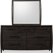 Modus Furniture Koko Seven Drawer Acacia Wood Dresser in Minx 655450475023 TWXV82 Image 3