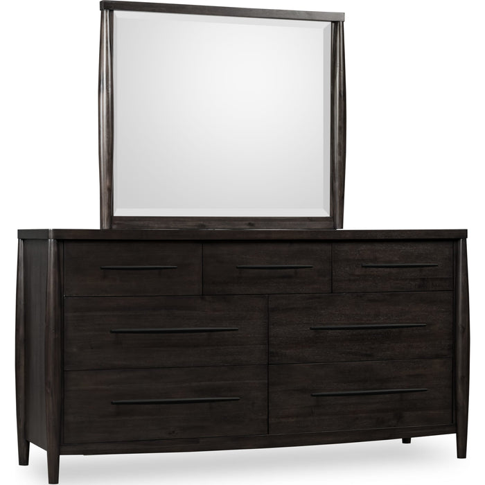 Modus Furniture Koko Seven Drawer Acacia Wood Dresser in Minx 655450475023 TWXV82 Image 4