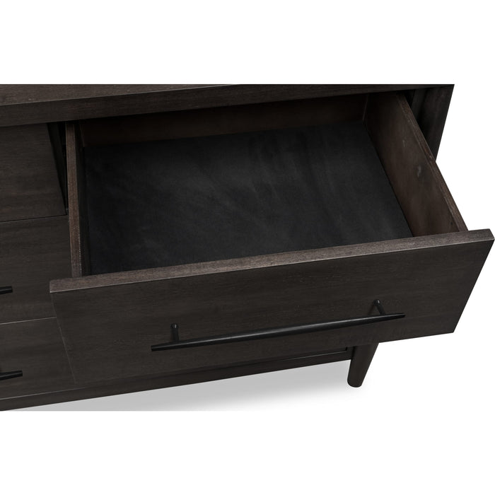 Modus Furniture Koko Seven Drawer Acacia Wood Dresser in Minx 655450475023 TWXV82 Image 5
