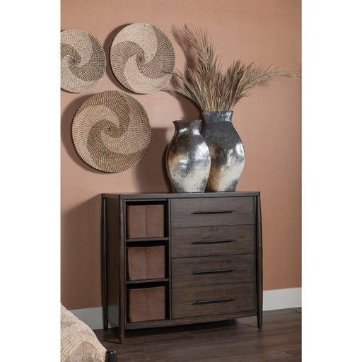 Modus Furniture Koko Sweater Chest with Storage Bins in Minx 655450475252 TWXV86 Main Image