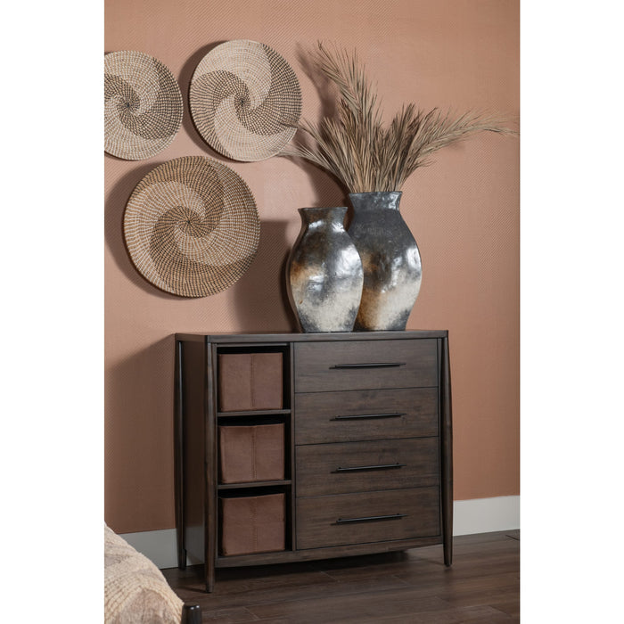 Modus Furniture Koko Sweater Chest with Storage Bins in Minx 655450475252 TWXV86 Main Image