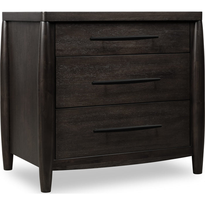 Modus Furniture Koko Three Drawer Nightstand with Cord Management in Minx 655450475009 TWXV81B Image 3