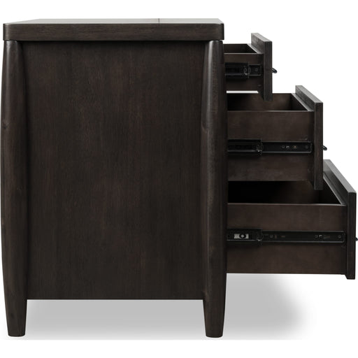 Modus Furniture Koko Three Drawer Nightstand with Cord Management in Minx 655450475009 TWXV81B Image 5