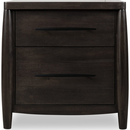 Modus Furniture Koko Two Drawer Nightstand with Cord Management in Minx 655450474996 TWXV81 Image 1