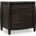 Modus Furniture Koko Two Drawer Nightstand with Cord Management in Minx 655450474996 TWXV81 Image 2