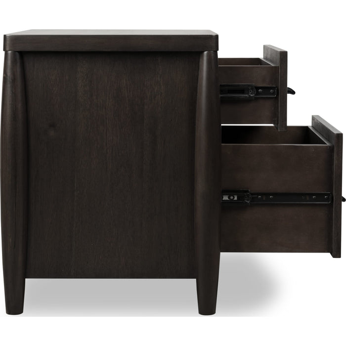 Modus Furniture Koko Two Drawer Nightstand with Cord Management in Minx 655450474996 TWXV81 Image 4