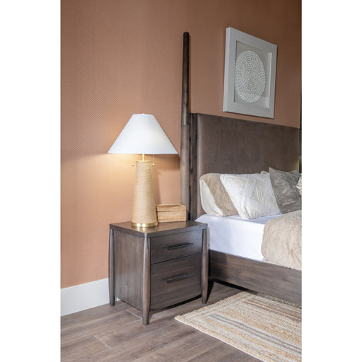Modus Furniture Koko Two Drawer Nightstand with Cord Management in Minx 655450474996 TWXV81 Main Image