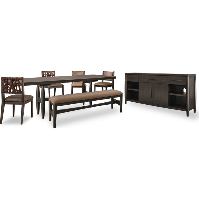 Modus Furniture Koko Upholstered Dining Bench in Minx 655450478888 TWXV65 Image 7