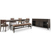 Modus Furniture Koko Upholstered Dining Bench in Minx 655450478888 TWXV65 Image 7