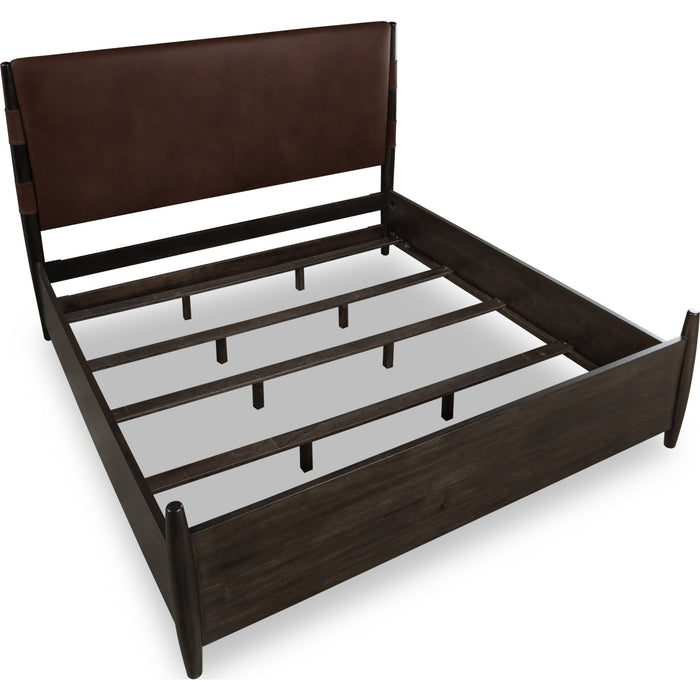 Modus Furniture Koko Upholstered Panel Bed in Minx  TWXVA  Image 7