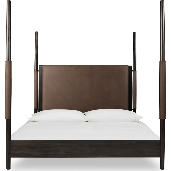 Modus Furniture Koko Upholstered Poster Bed in Minx  TWXVB  Image 2