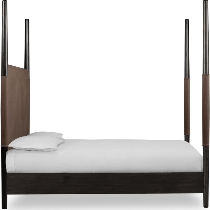Modus Furniture Koko Upholstered Poster Bed in Minx  TWXVB  Image 4