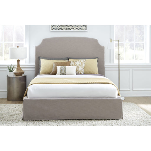 Modus Laurel UpholsteredSkirted Panel Bed in WheatImage 1