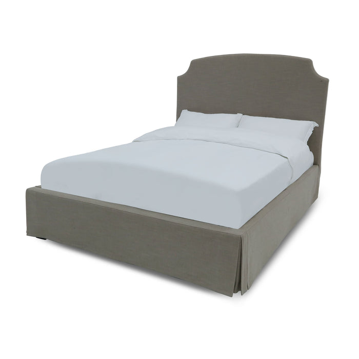 Modus Laurel UpholsteredSkirted Panel Bed in WheatImage 3