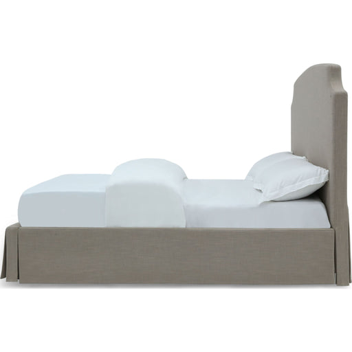 Modus Furniture Laurel UpholsteredSkirted Storage Panel Bed in Wheat  CBC3J 5 Image 5