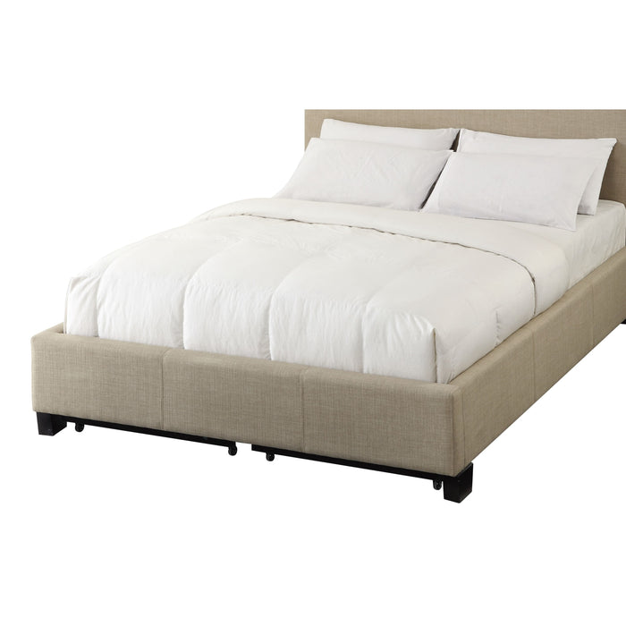 Modus Levi Tufted Footboard Storage Bed in Toast LinenImage 5