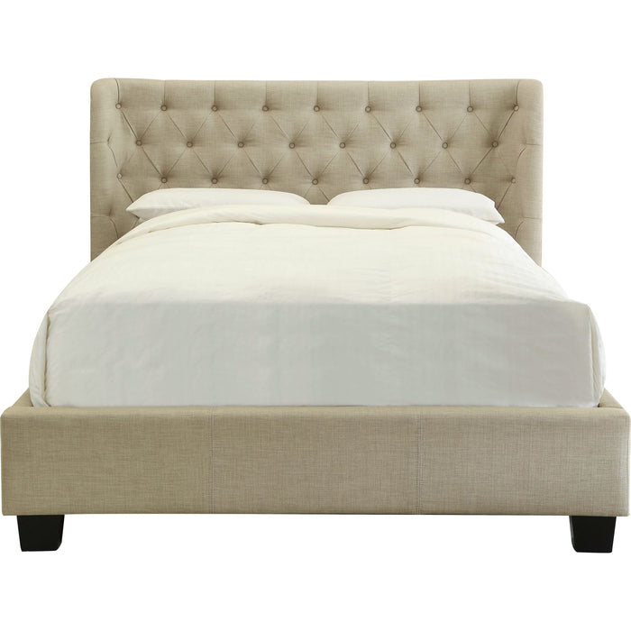 Modus Furniture Levi Tufted Footboard Storage Bed in Toast Linen (2026)  XYL7K  Image 1