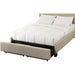Modus Furniture Levi Tufted Footboard Storage Bed in Toast Linen  3ZL7D 46 Image 8