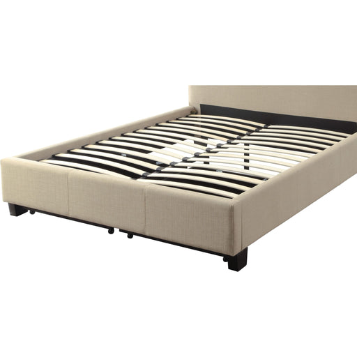 Modus Furniture Levi Tufted Footboard Storage Bed in Toast Linen  3ZL7D 46 Image 9