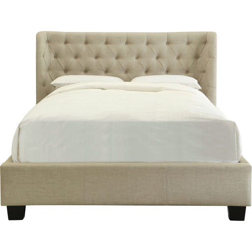 Modus Furniture Levi Tufted Platform Bed in Toast Linen (2026)  XYL7J  Image 1