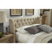 Modus Furniture Levi Tufted Platform Bed in Toast Linen (2026)  XYL7J  Image 6