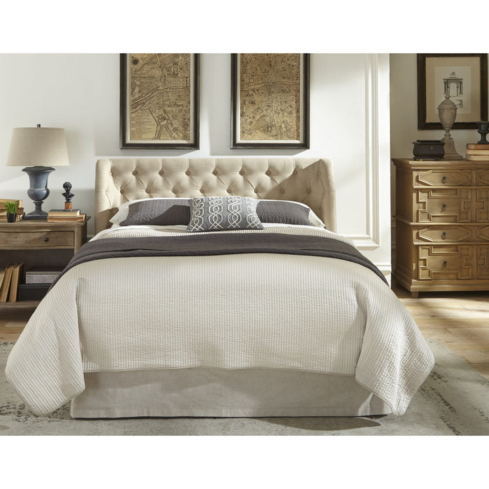 Modus Furniture Levi Tufted Platform Bed in Toast Linen (2026)  XYL7J  Main Image
