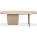 Modus Furniture Liv Ash Wood Oval Dining Table in White Sand 655450444081 QHTP61 Image 2