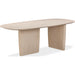 Modus Furniture Liv Ash Wood Oval Dining Table in White Sand 655450444081 QHTP61 Image 3