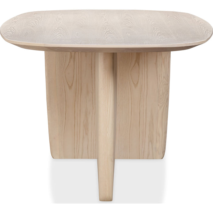 Modus Furniture Liv Ash Wood Oval Dining Table in White Sand 655450444081 QHTP61 Image 4