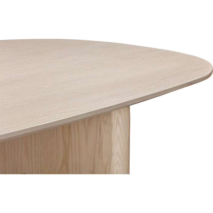 Modus Furniture Liv Ash Wood Oval Dining Table in White Sand 655450444081 QHTP61 Image 5