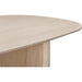 Modus Furniture Liv Ash Wood Oval Dining Table in White Sand 655450444081 QHTP61 Image 5