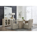 Modus Furniture Liv Ash Wood Oval Dining Table in White Sand 655450444081 QHTP61 Image 7