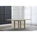 Modus Furniture Liv Ash Wood Rectangular Dining Table in White Sand 655450444074 QHTP60 Main Image